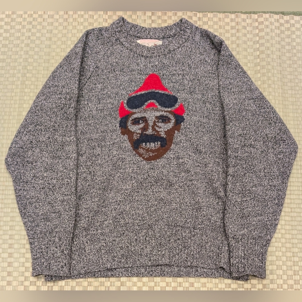RARE Bogen Emo Inc 100% Wool Ski Bum Sweater Men's Size Medium Made in Japan